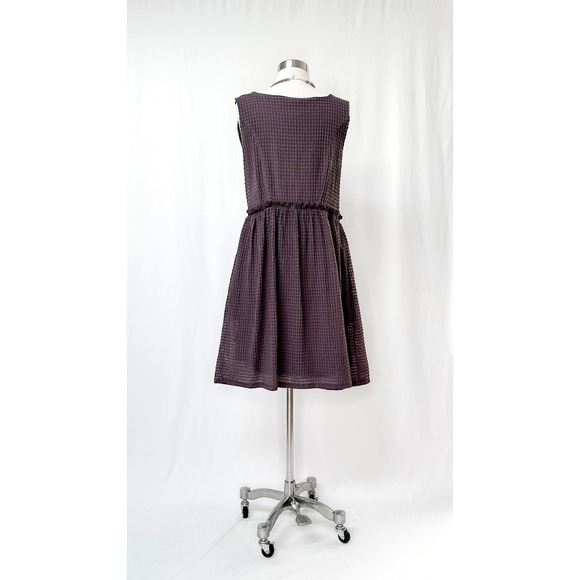 Anthropologie Ric Rac Waffle Knit Draped Dress (L) - Picture 6 of 7